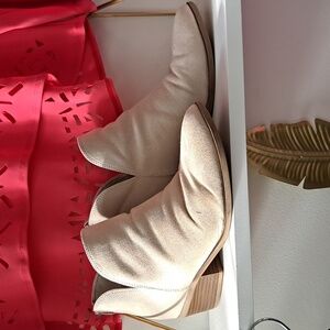 Suede Beige Old Navy Ankle Boots Light Wear